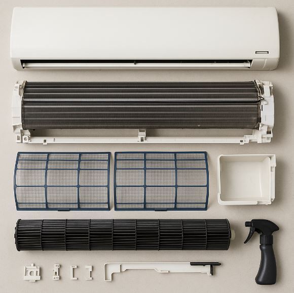 冷氣清洗如何確認零件是否全拆？拆洗重點與檢查方法一次了解